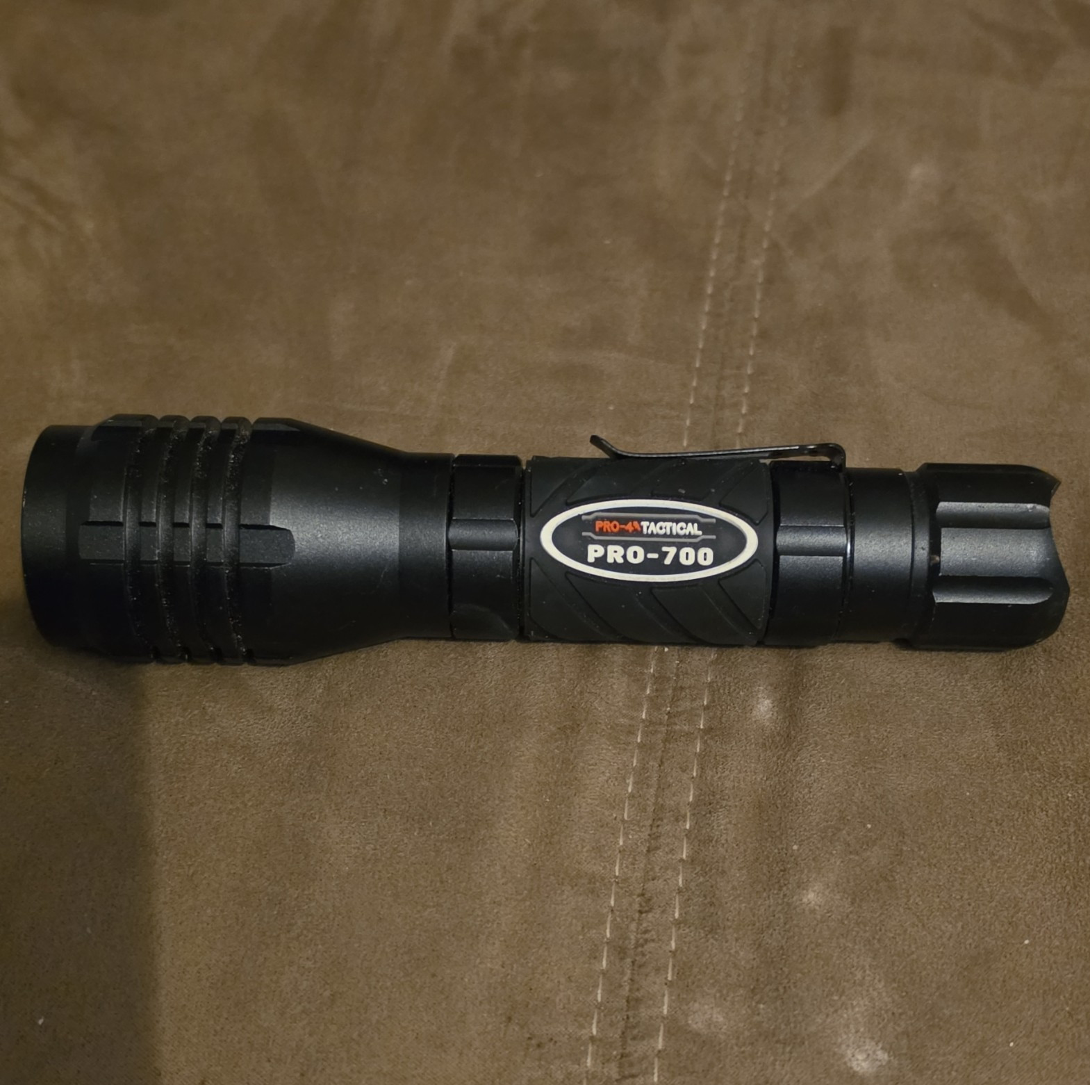 Pro-Tactical PRO-700 Black 700lm LED Rechargeable Waterproof IP44 Flashlight