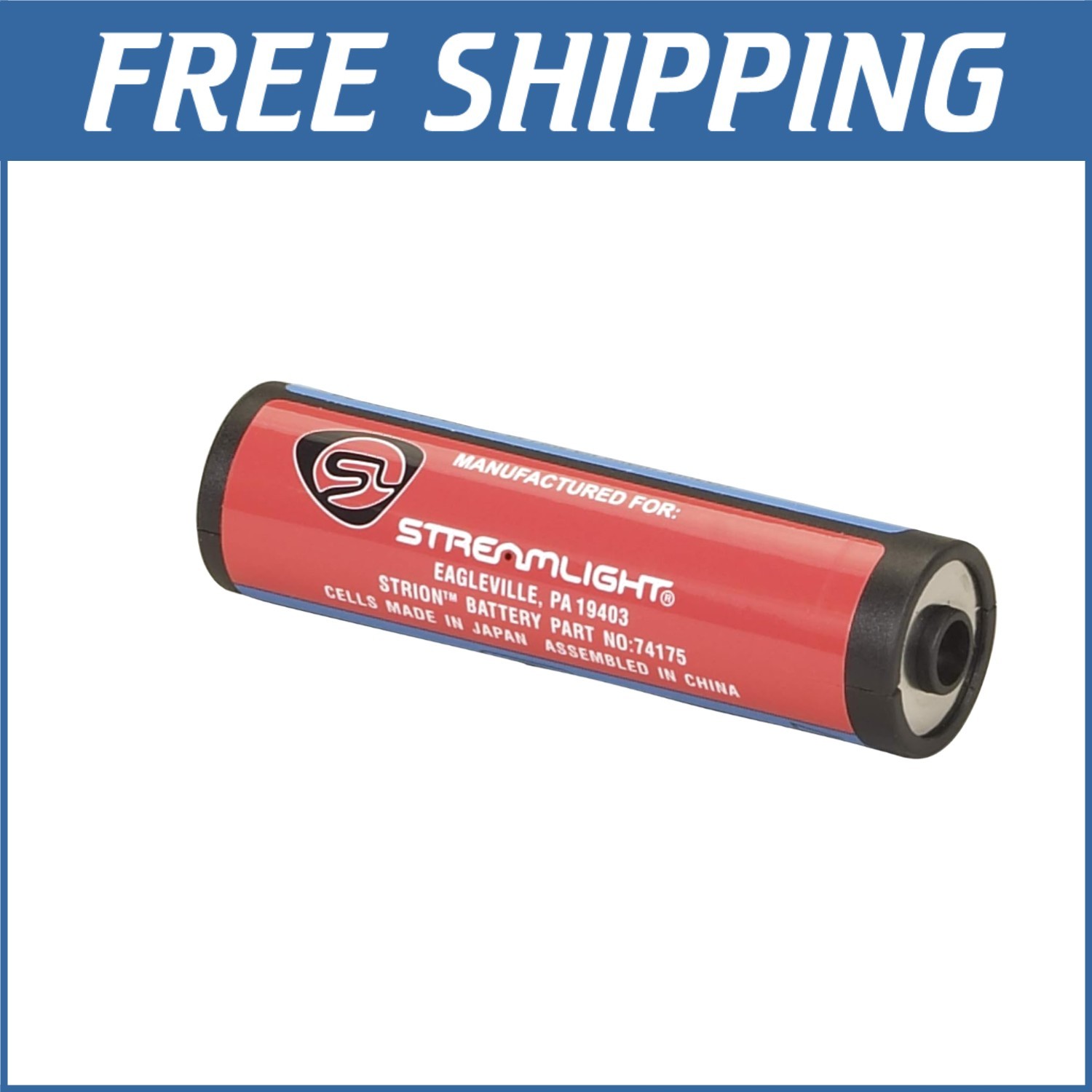 Compact 2000mAh Lithium-Ion Battery for Streamlight Flashlights – Brushed Finish
