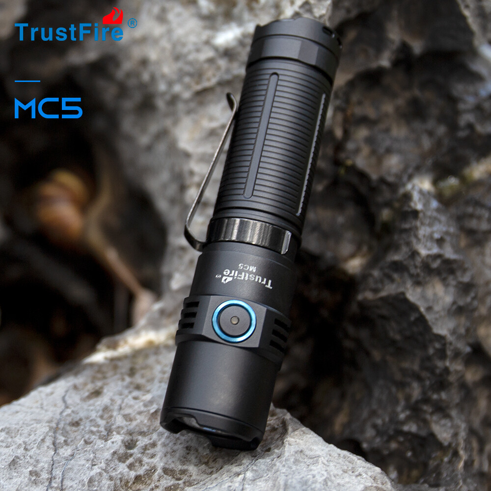 MC5 Bright 3300 Lumens Portable USB Magnetic Rechargeable Pocket EDC Flashlight