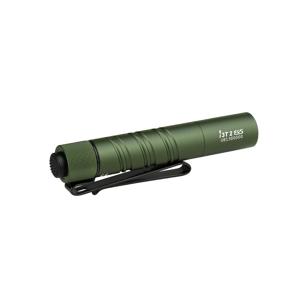 Olight I3T 2 EOS OD Green Dual-Output Tail Switch EDC Flashlight, 200/300 Lumens