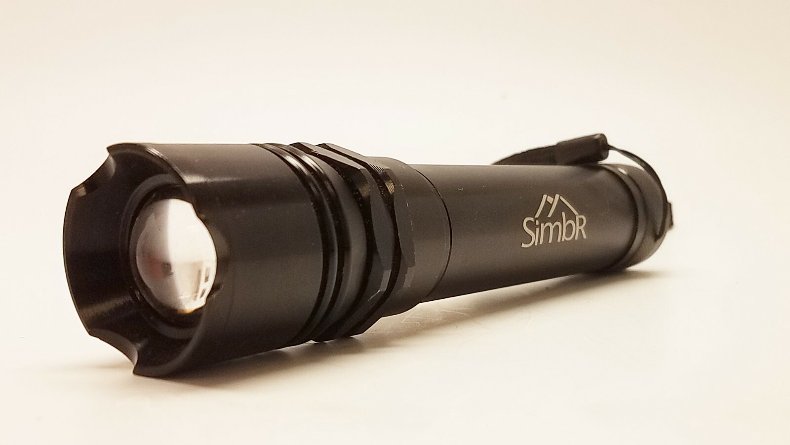 SIMBR 3 in 1 LED Torch Adjustable Flashlight with Warning Light & End Magnet