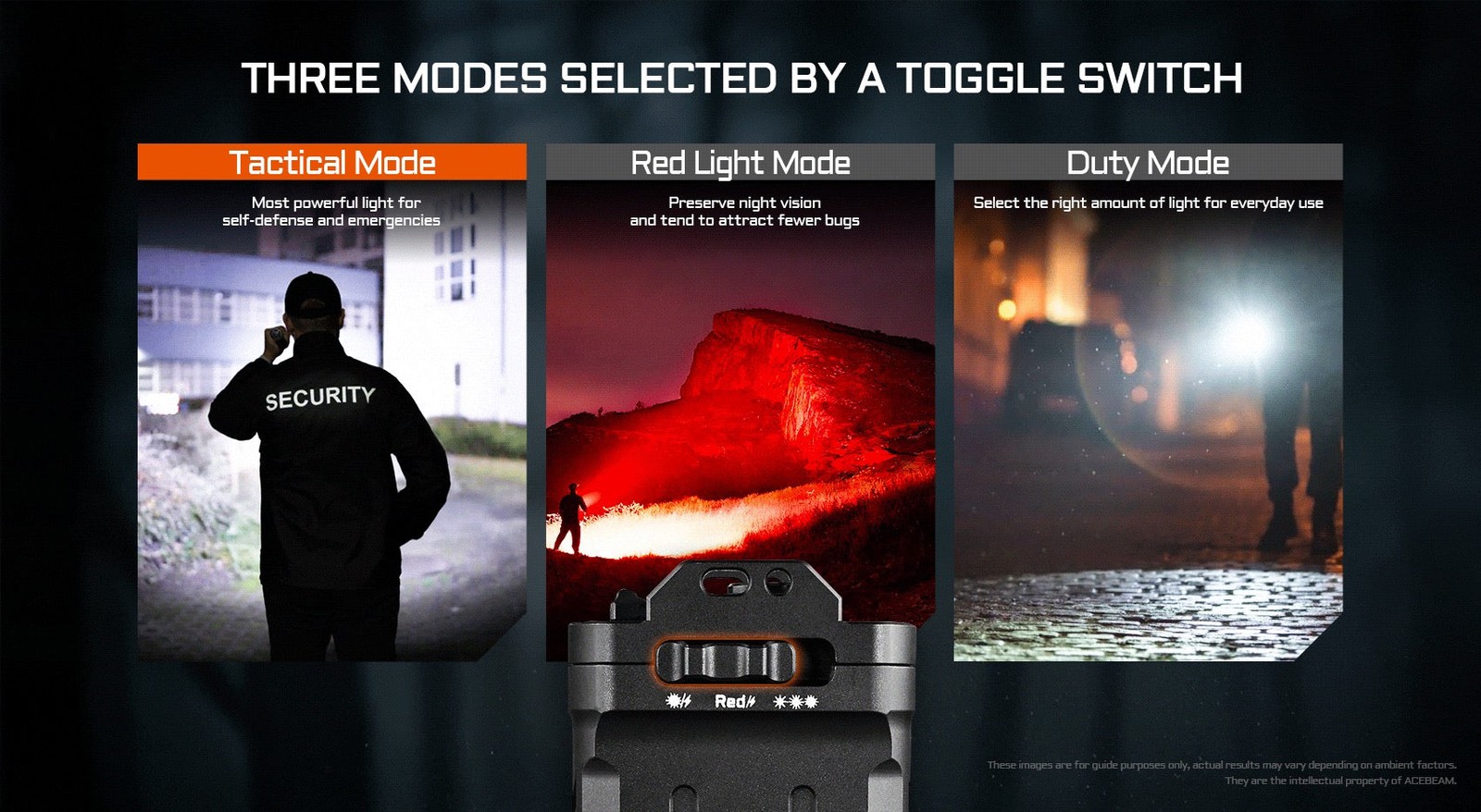 Acebeam X30 Dual-Source Search Flashlight 20000 Lumens White Red 600m Throw