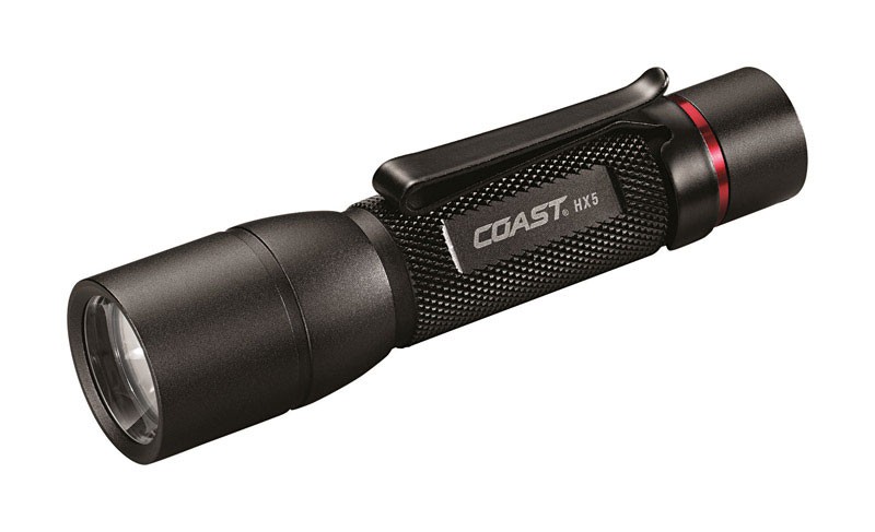 Coast HX5 LED Flashlight 130 lm Black AA Battery 259ft Beam