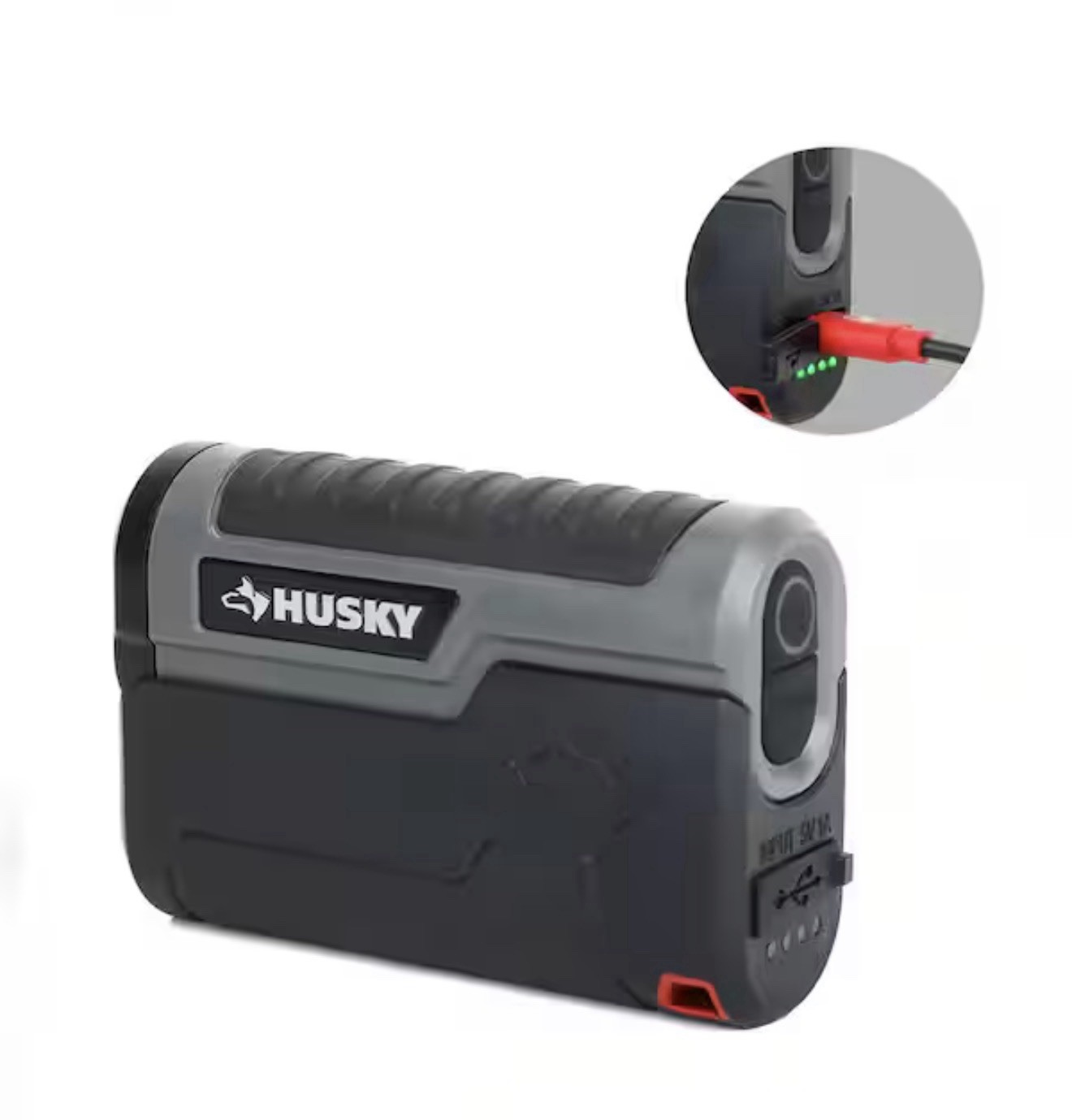 Husky Flashlight 500Lm Magnetic Rechargeable LED Holster Portable 6-Mode