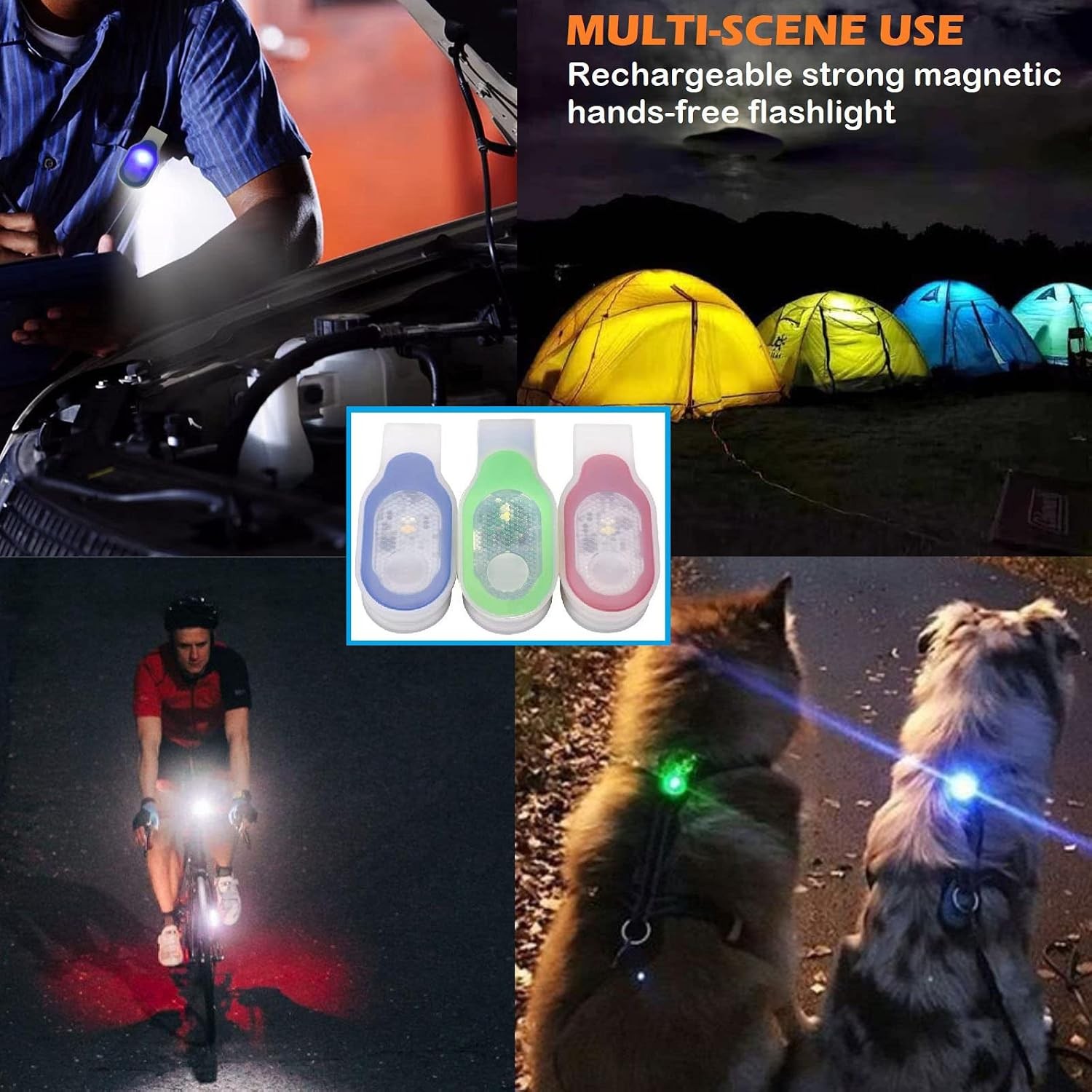 Hands Free Lightweight Emergency Flashlight Hands Free LED Flashlights Clip-on