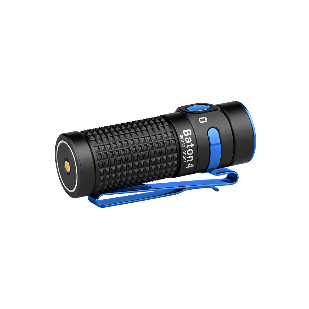Olight Baton 4 Premium Rechargeable Flashlight w/Charging Case, 1300 Lumen, 170M