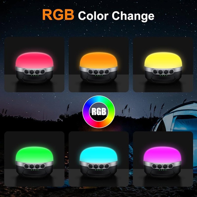 Dimmable LED Lantern 1400LM Rechargeable Power Bank Waterproof Magnetic Base New