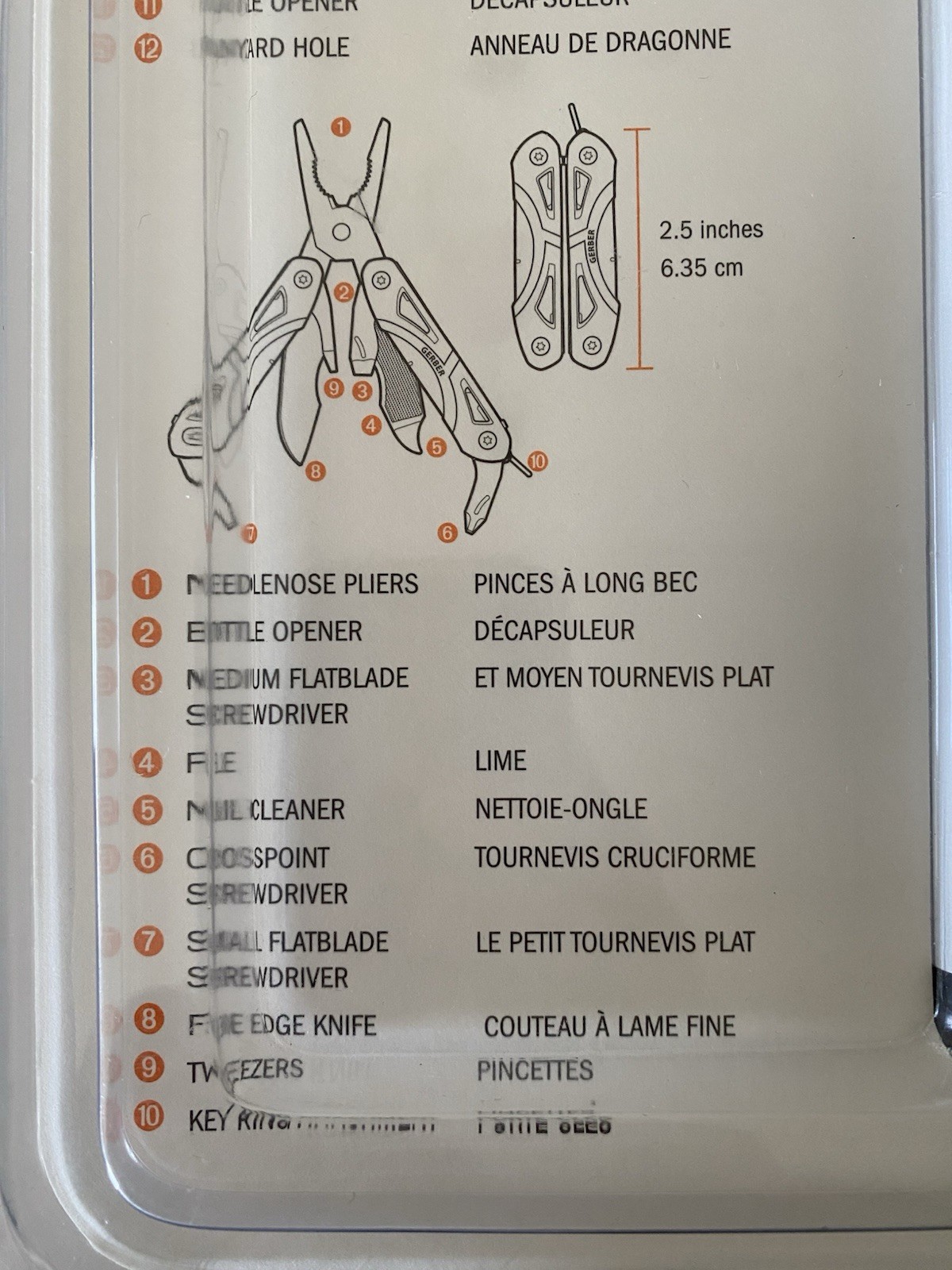 GERBER MULTI-TOOL PLIERS L.E.D FLASHLIGHT W 3 LENSES/HARD CASE NEW IN PACKAGE