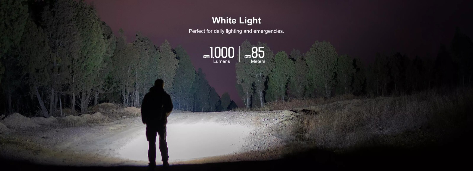 Olight Arkfeld UV + White LED Flashlight, 1000 Lumens, Black, OD, or Orange Colo