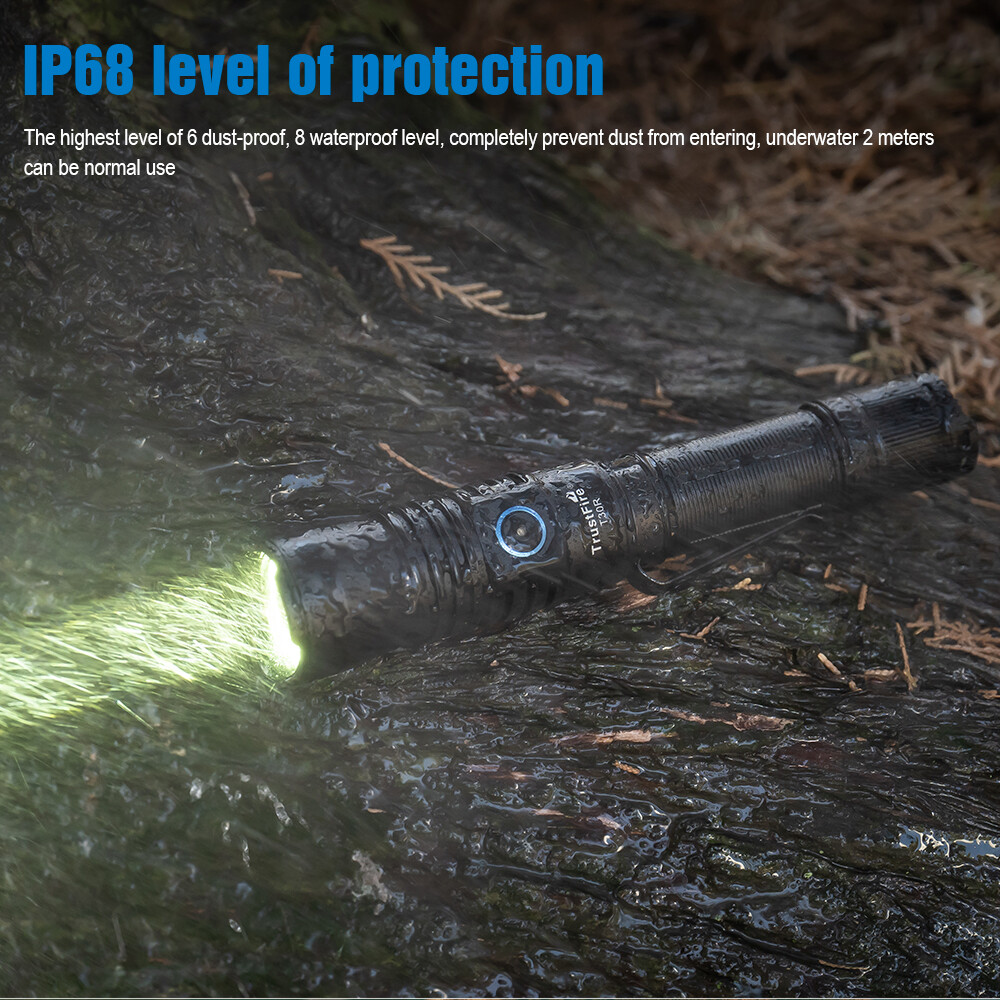 TrustFire T30R Tactical 1100Meter White Light LEP Flashlight LEP Torch 460LM US