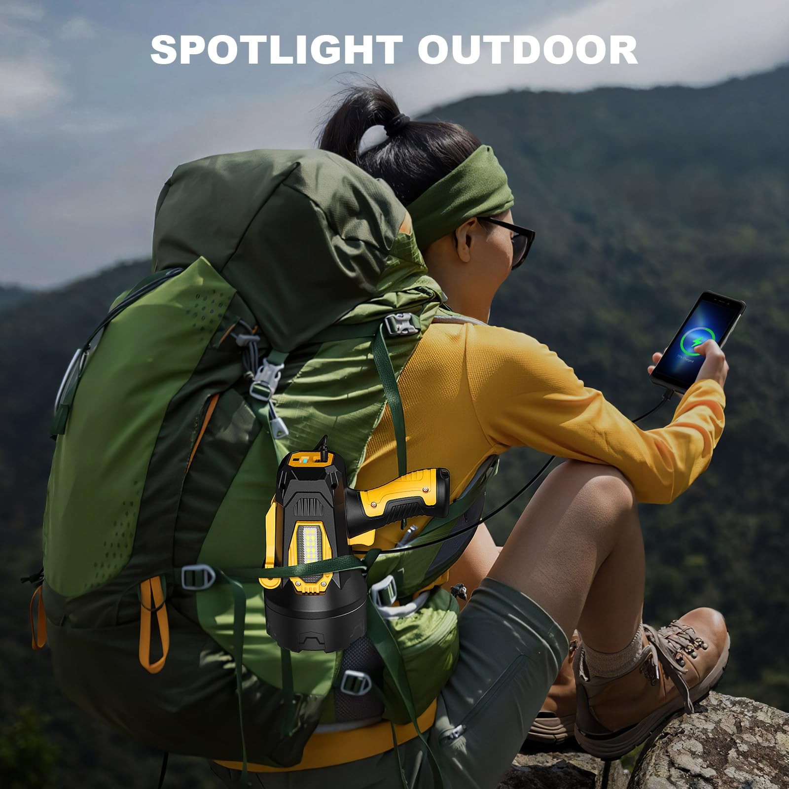 Rechargeable Spotlight, Super Bright 2,000,000 Lumens Led Flashlight Handheld…