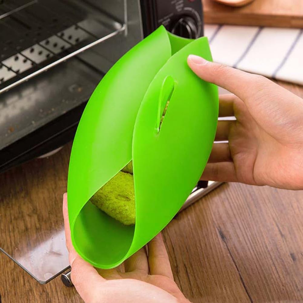 XIHUADOU Silicone Loaf Pan, Non-Stick Bread 12.20 x 5.04 x 5.71 inch, Green