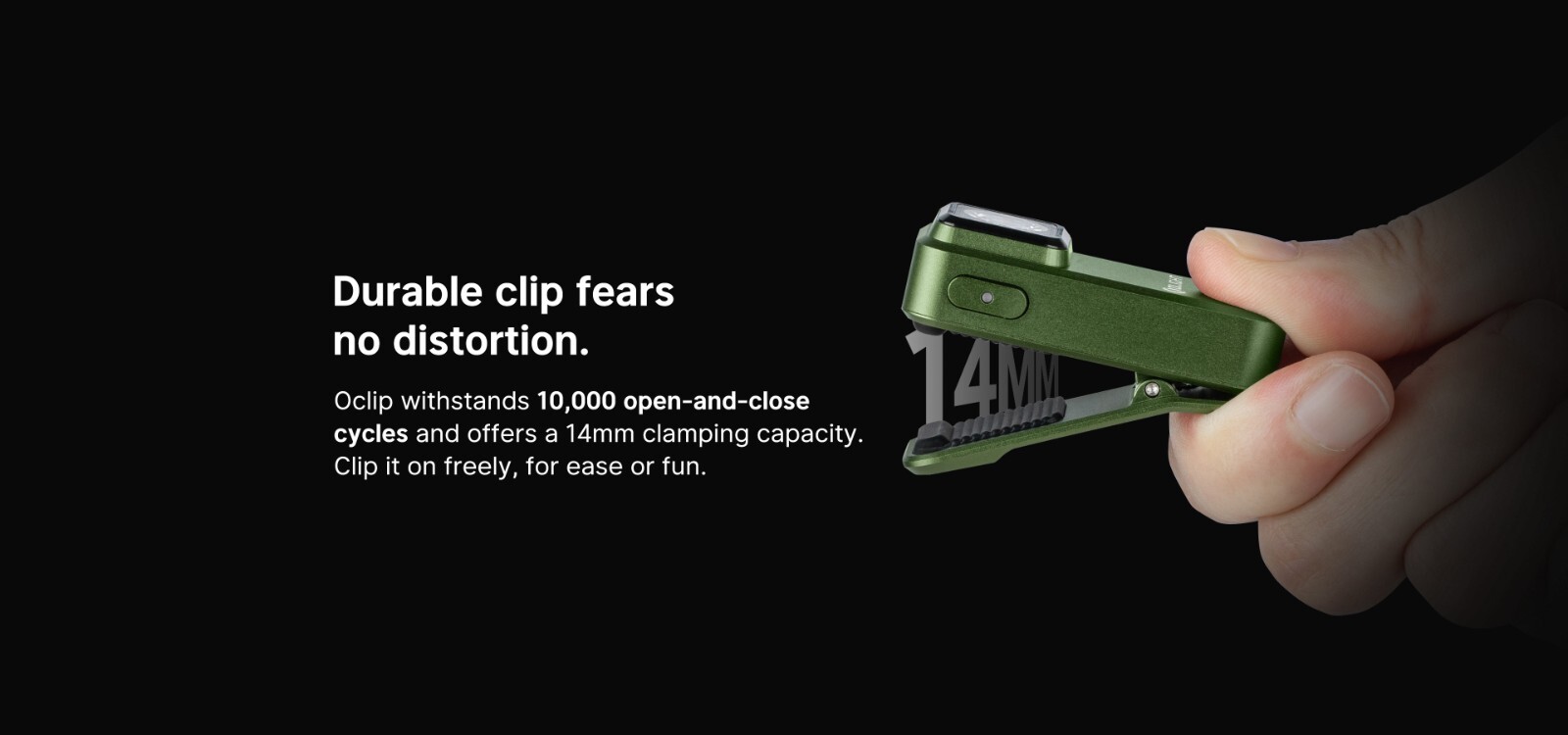 Olight Oclip Clip OD Green Light with White and Red Light, 300 Lumens, 70 Meters