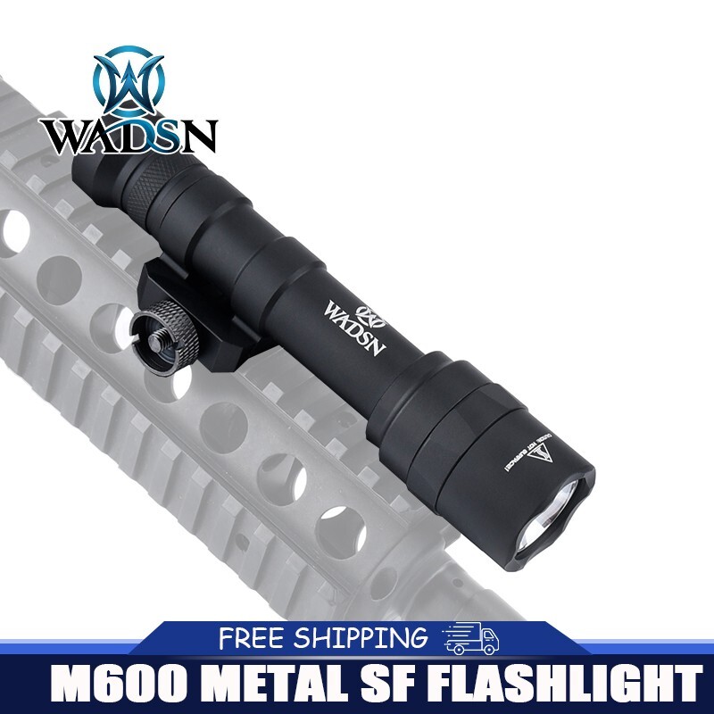 WADSN M600U Hunting Flashlight 600LM Metal LED Tactical Weapon Light SF Scout