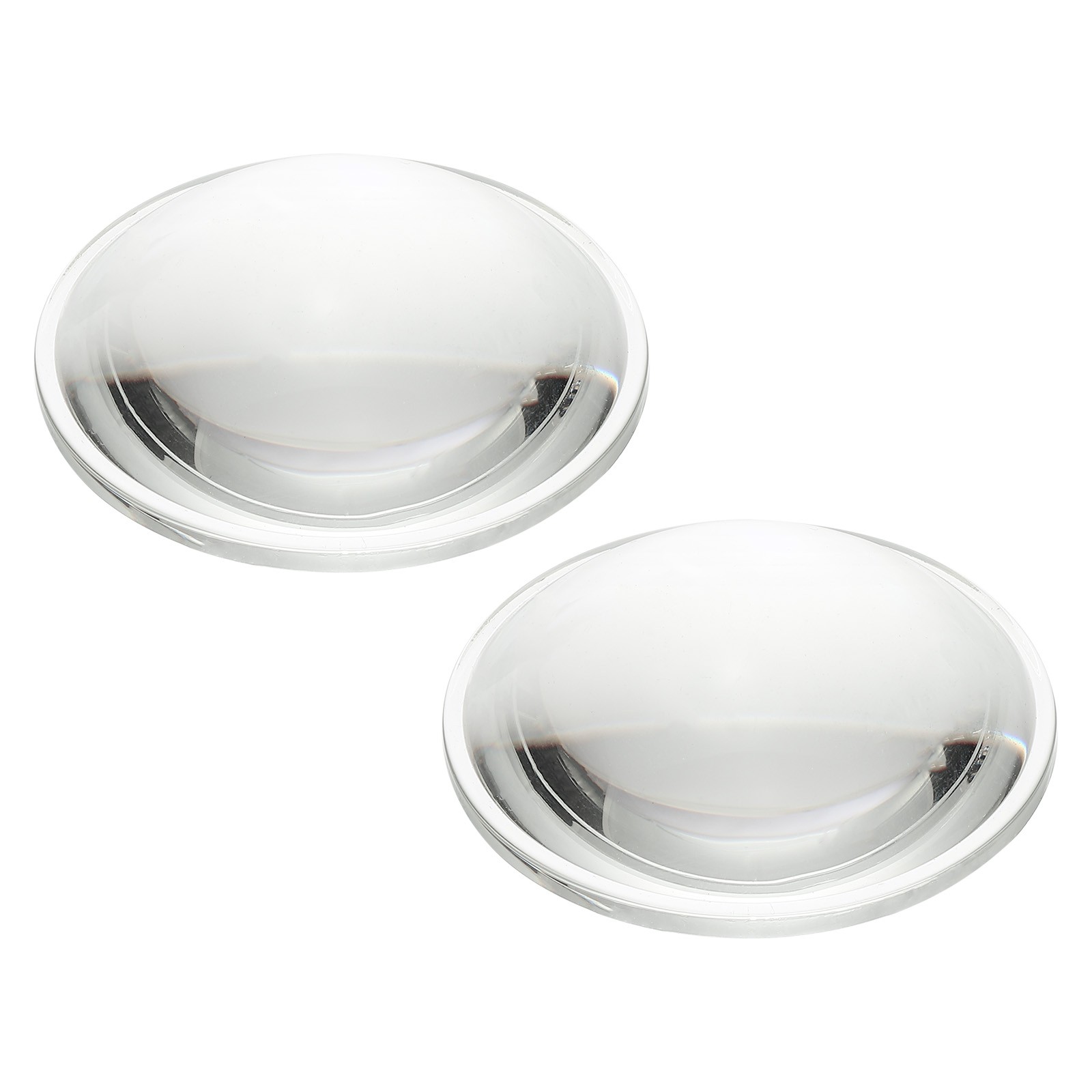 Diameter 64mm Flat Convex Lens, 2 Pcs Height 18mm Optical Lens, 3.2mm
