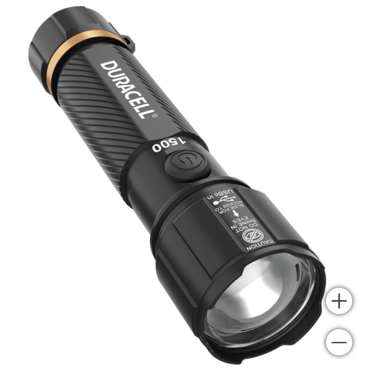 Duracell, 4 Ct – Hybrid Battery USB Rechargeable LED Flashlight | 1500 Lumens