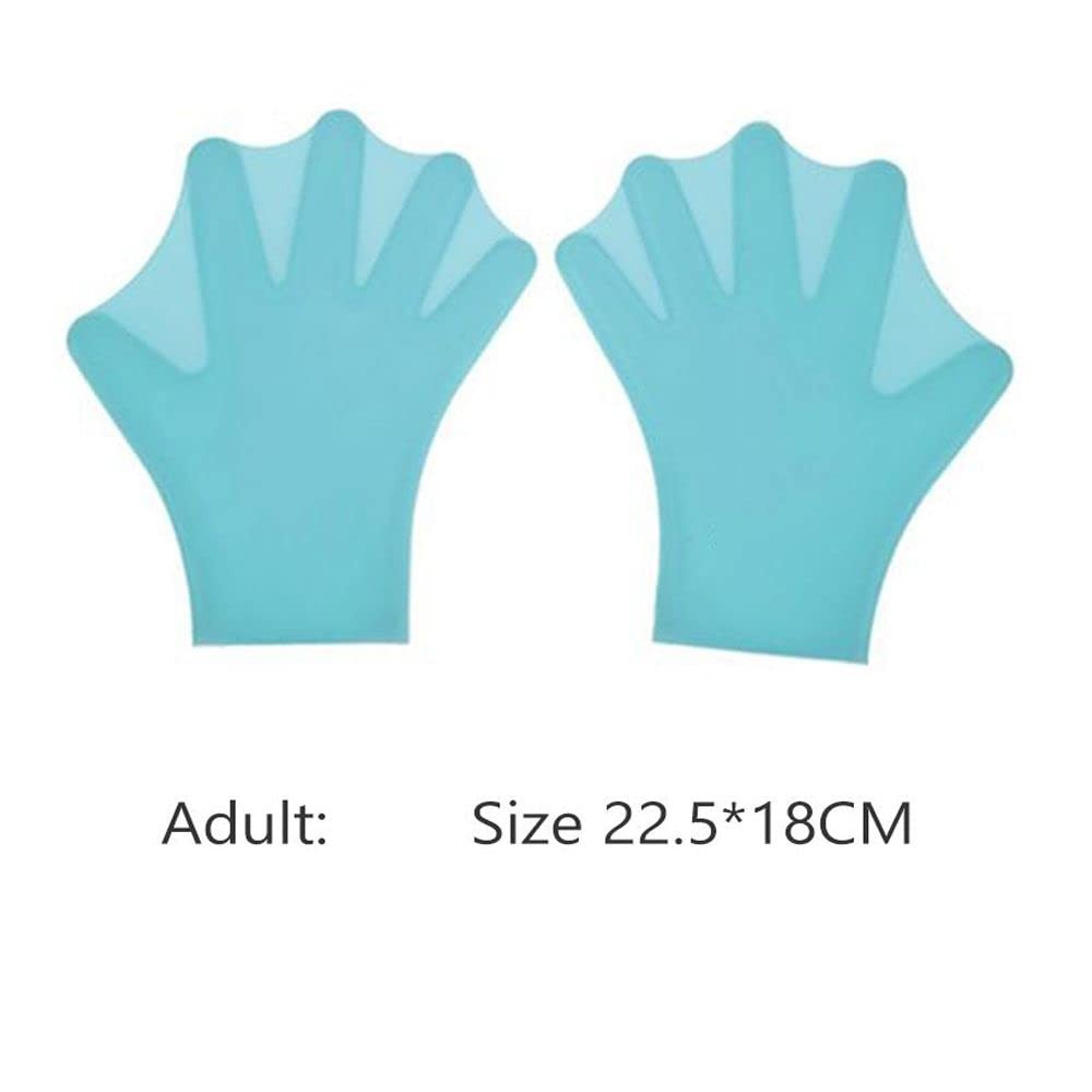 1 Pair Swimming Silicone Gloves,Adults Swimming Water Gloves