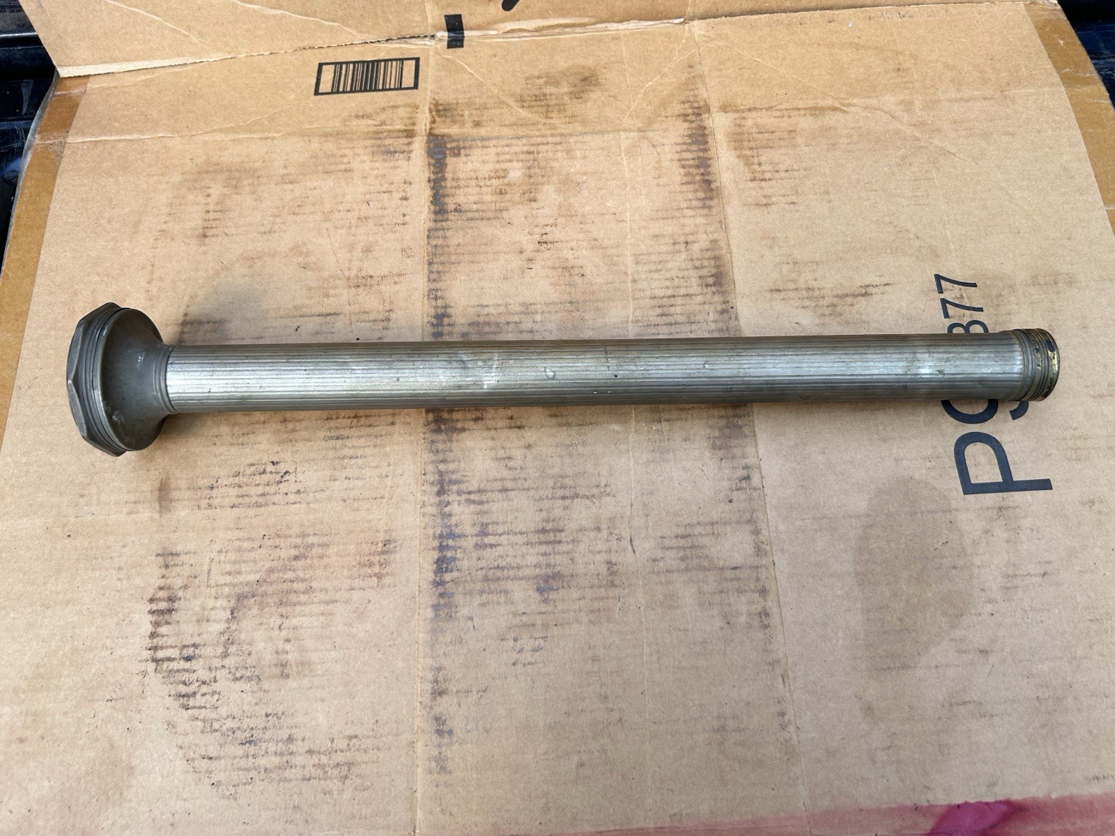 VINTAGE BRASS EVEREADY 21” 8D BATTERY TORCH FLASH LIGHT BATON RARE