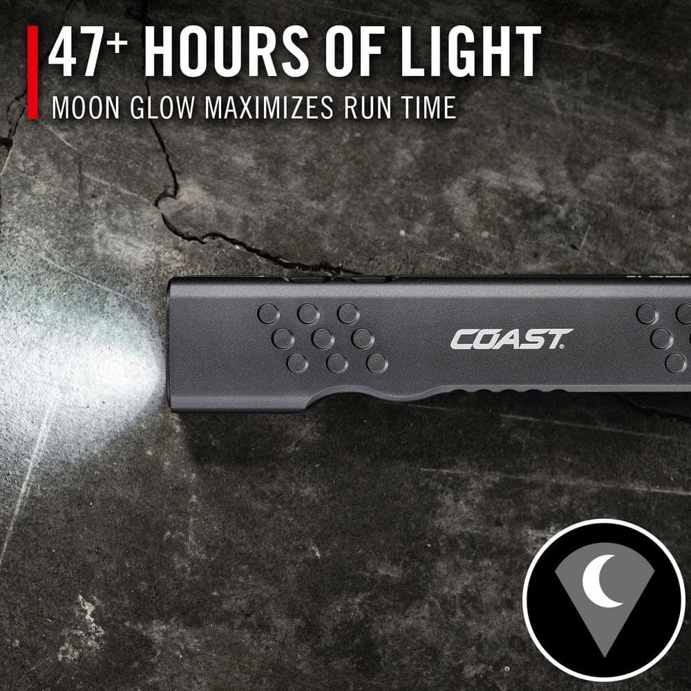 Coast Slayer Max 1000 Lumen Rechargeable LED Handheld Flashlight w/ Battery