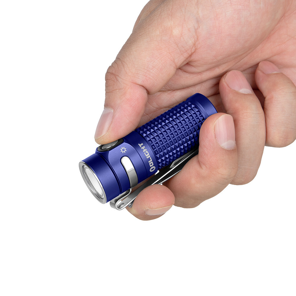 Olight Baton 4 Regal Blue Premium Rechargeable Flashlight & Warrior Nano Black