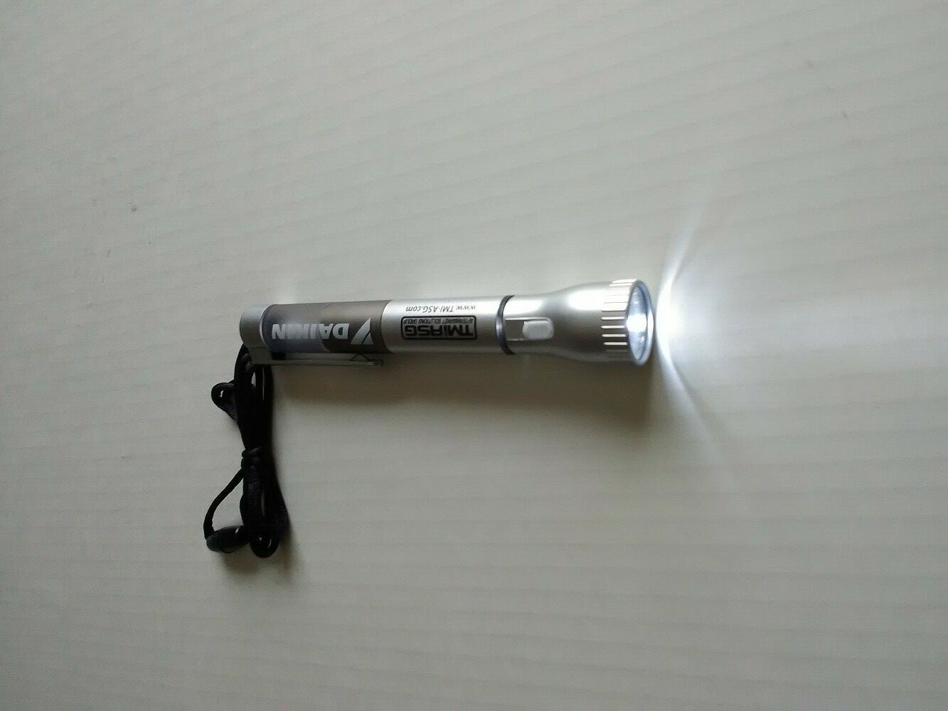 5 or 10 pack Flashlight with light-up pen tip, neck lanyard, pocket clip