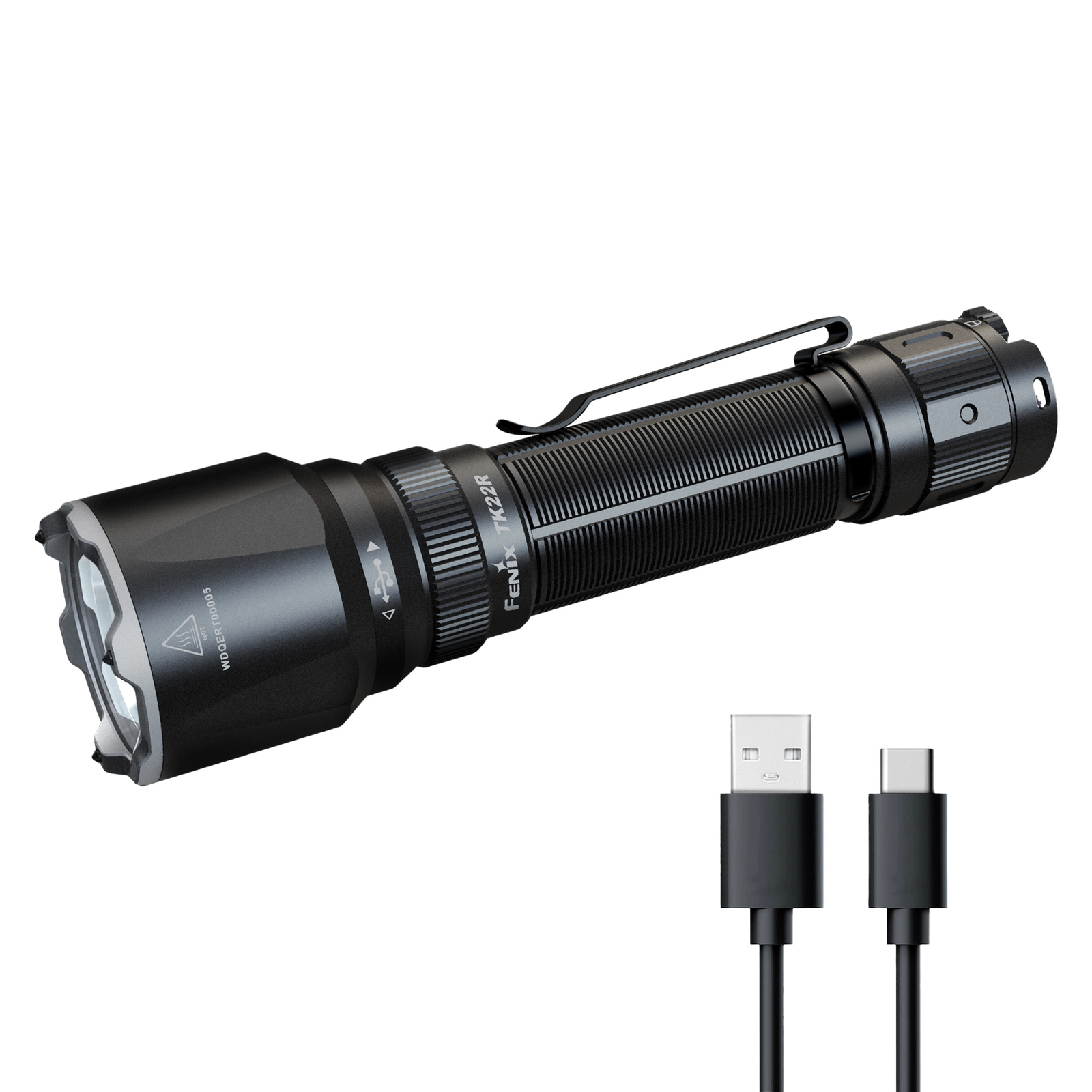 Fenix TK22R 3200 Lumen USB-C Rechargeable Tactical Flashlight Long Throw