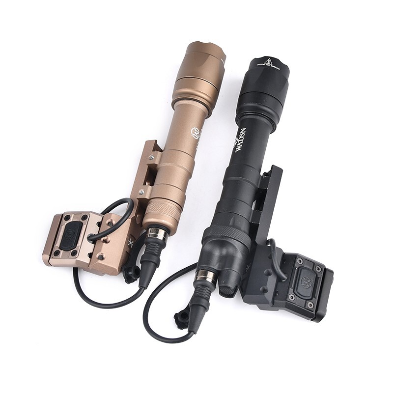 WADSN M300 M600 Weapon Flashlight Side Extension Base Set 20mm Picatinny Rail
