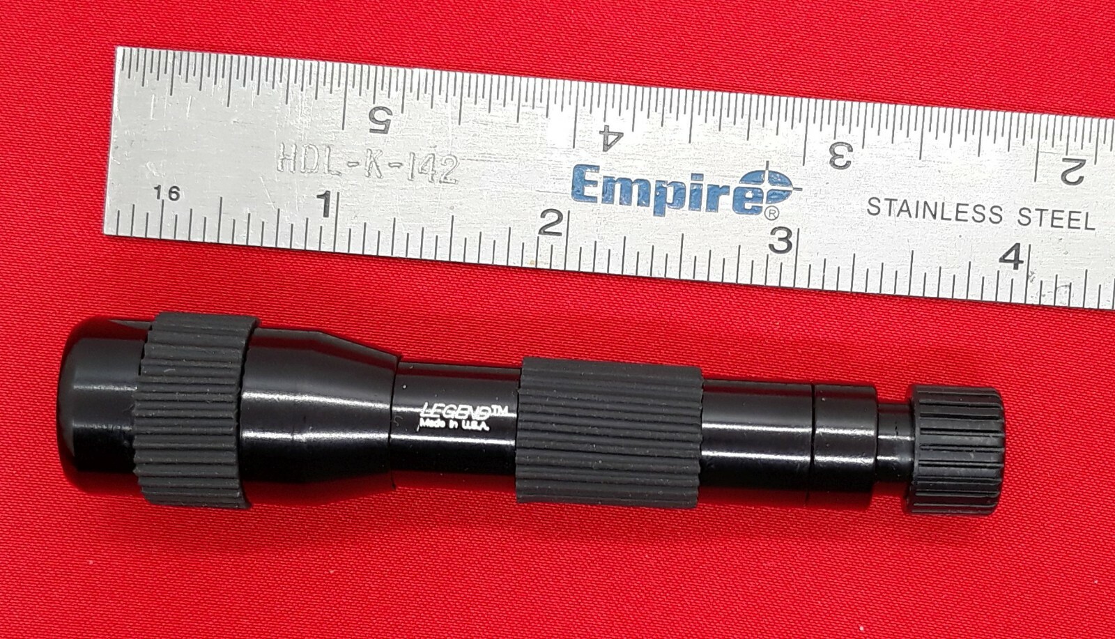 Brinkmann Legend Professional Flashlight Machined Aluminum,Keyring,Vintage