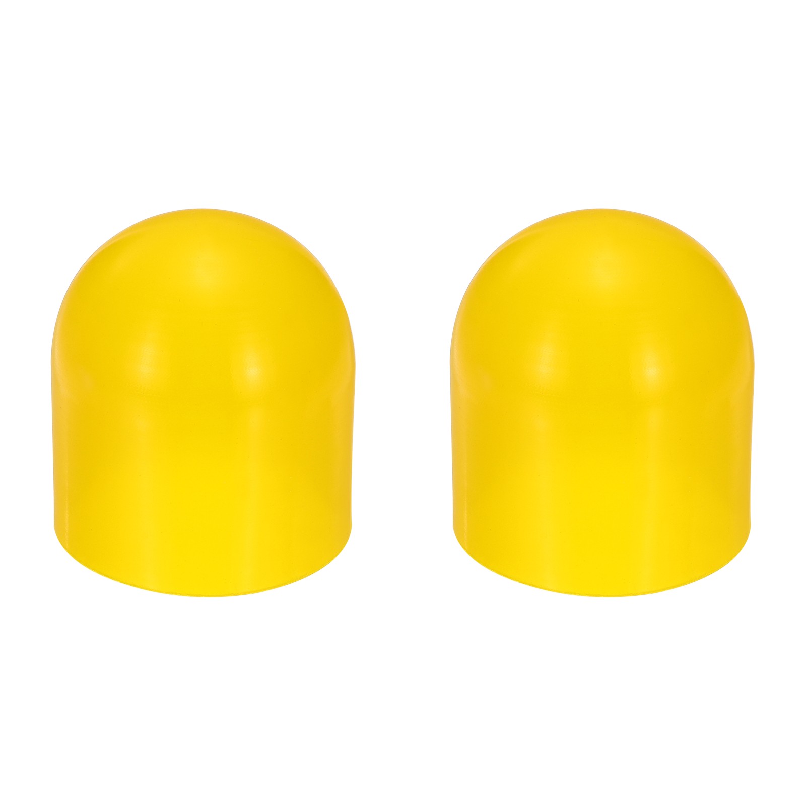 2Pcs Flashlight Diffuser Cap, 43mm IDx50mm Flexible Silicone End Cap, Yellow