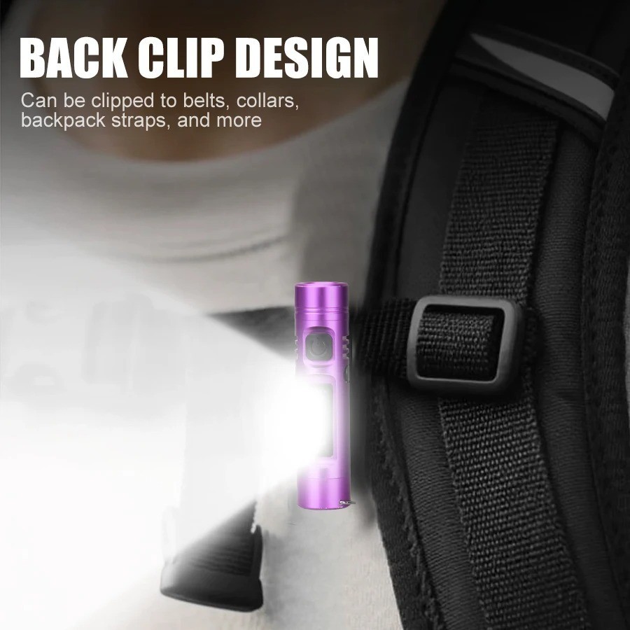 Rechargeable LED Flashlight Torch| Bright Compact Camping Emergency Light