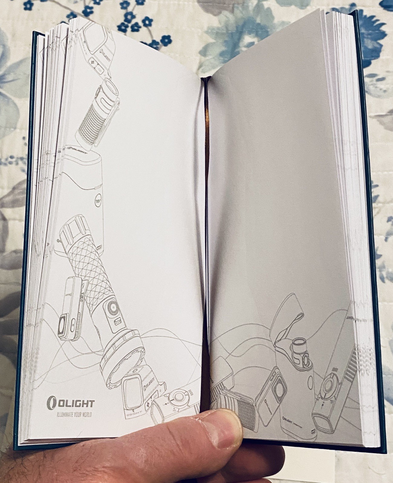 OLight Notebook • Promotional Swag • New • Green • 3.75 in x 7 in