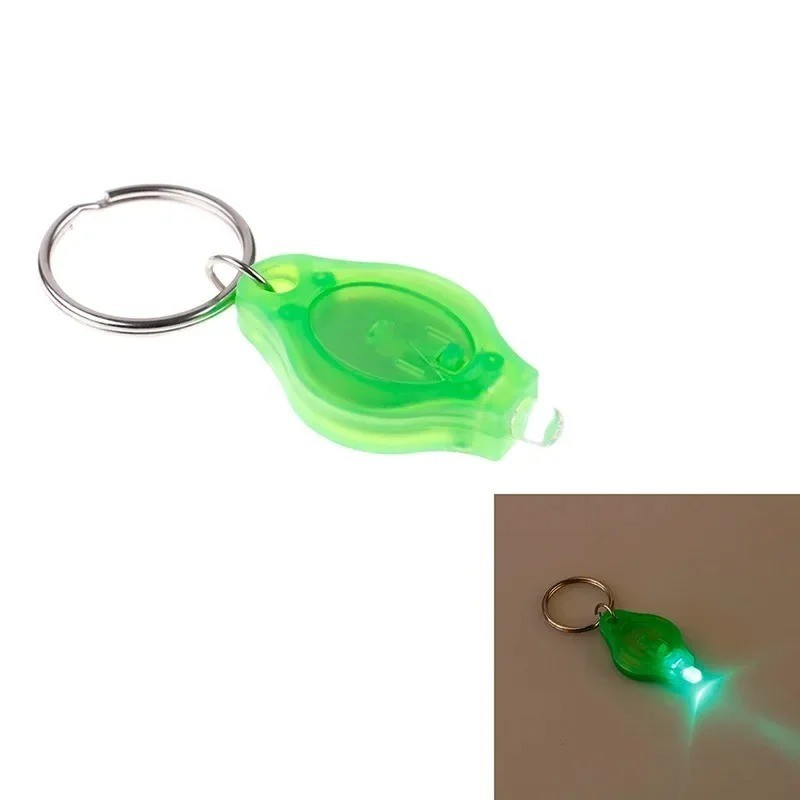20x LED Mini Keychain Flashlight Key Ring Light Bright Lamp Torch Gifts Lights