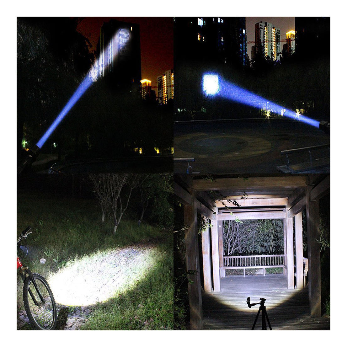 Energy Efficient LED Flashlight Torch Lamp One Kind Of Battery Compatible