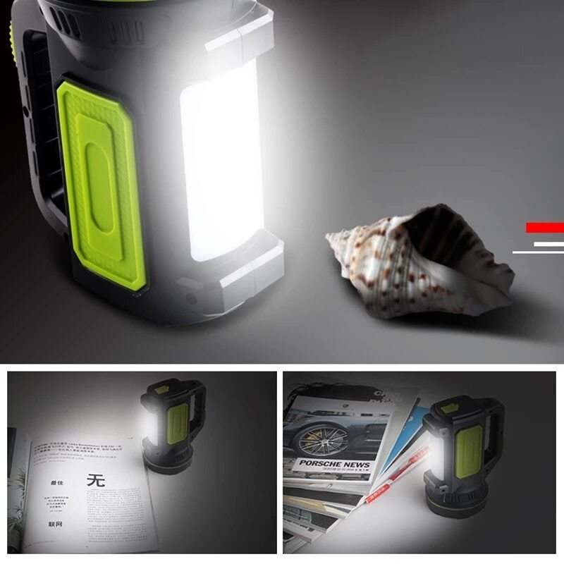 Rechargeable Flashlight Searchlight LED Handheld Emergency Fishing Camping Lamp