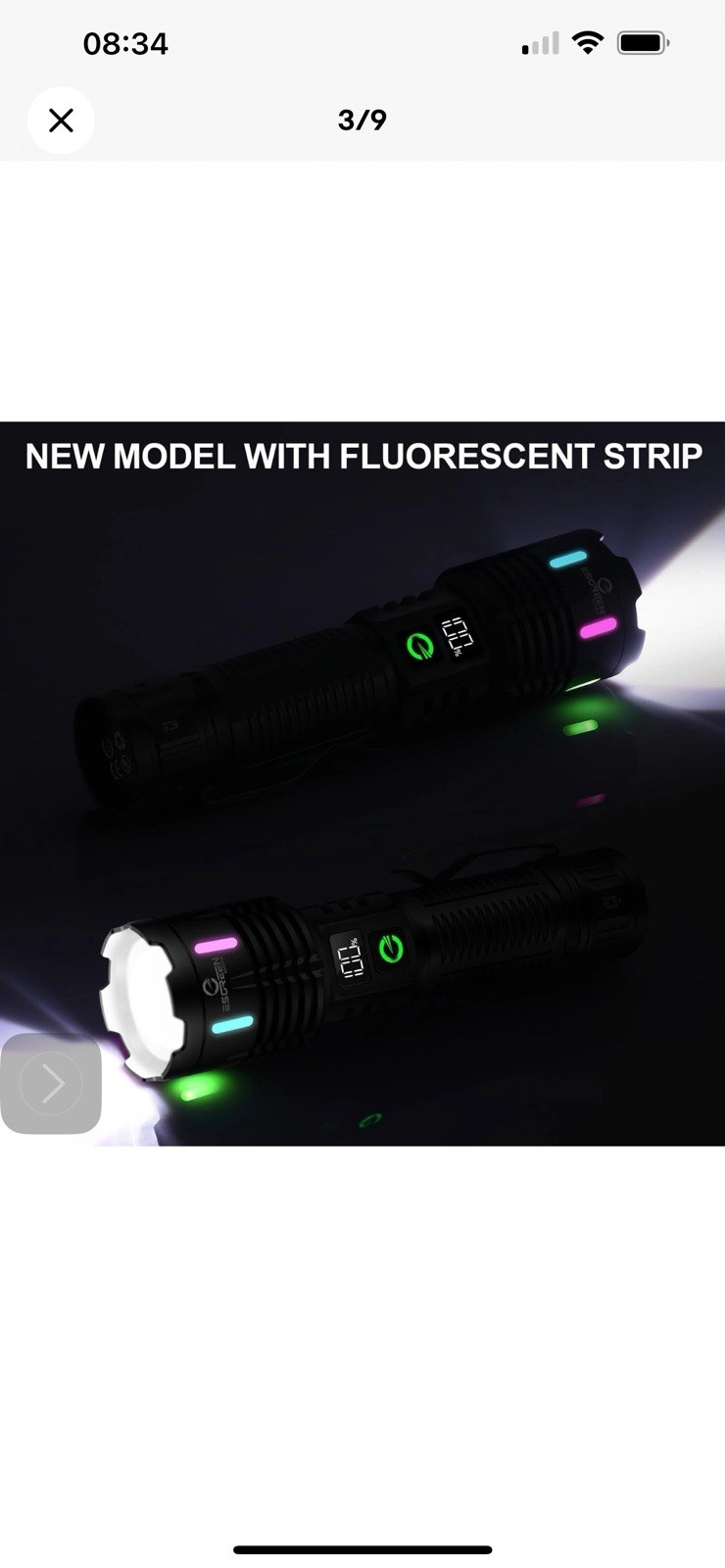 Rechargeable Flashlights High Lumens 100000 Single 2 Modes, Super Bright LED …