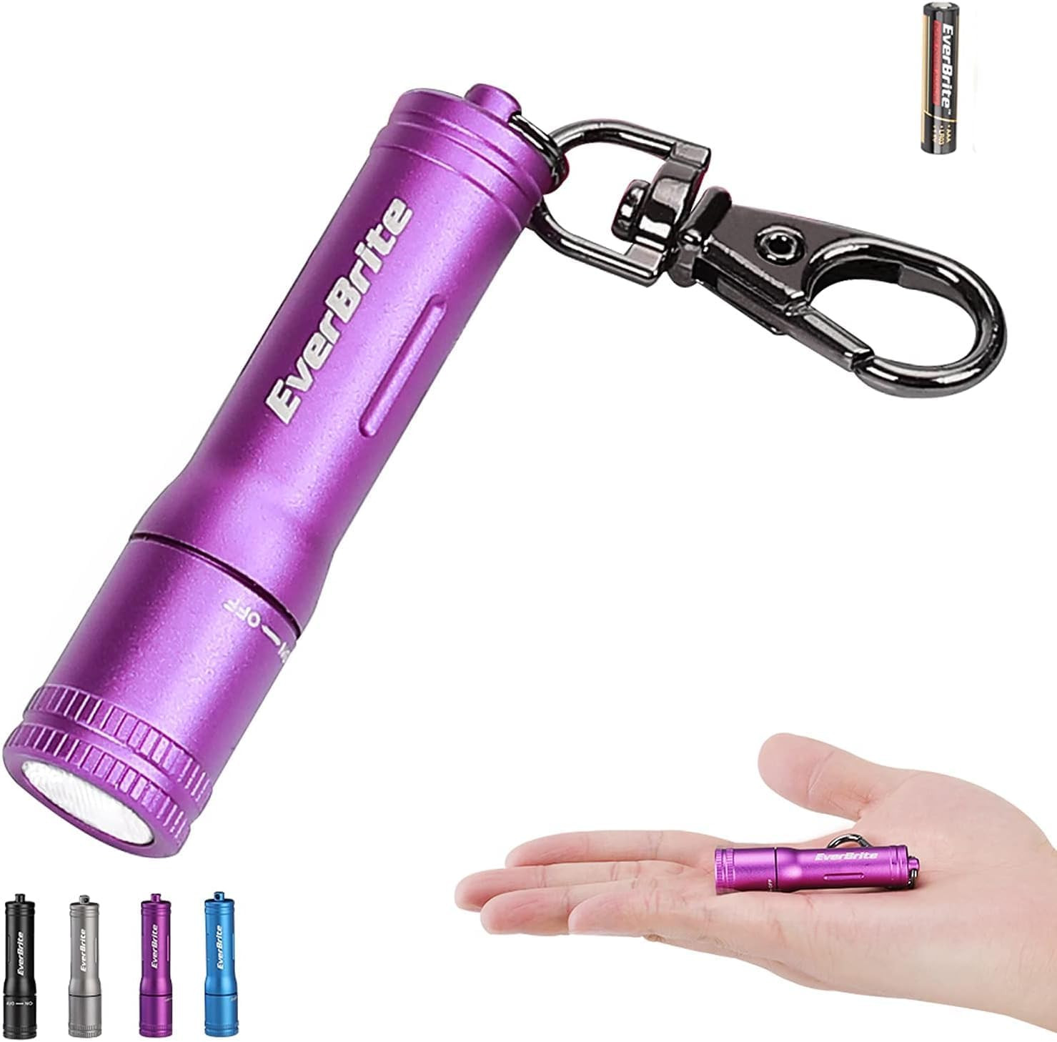 Keychain LED Flashlight Mini Bright Key Ring Portable Pocket Torch for EDC, Part