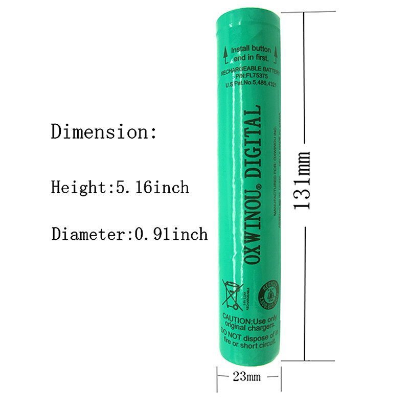 3.6V 2200mAh Ni-MH Flashlight Battery for Streamlight Stinger 75375 75175 HP XT