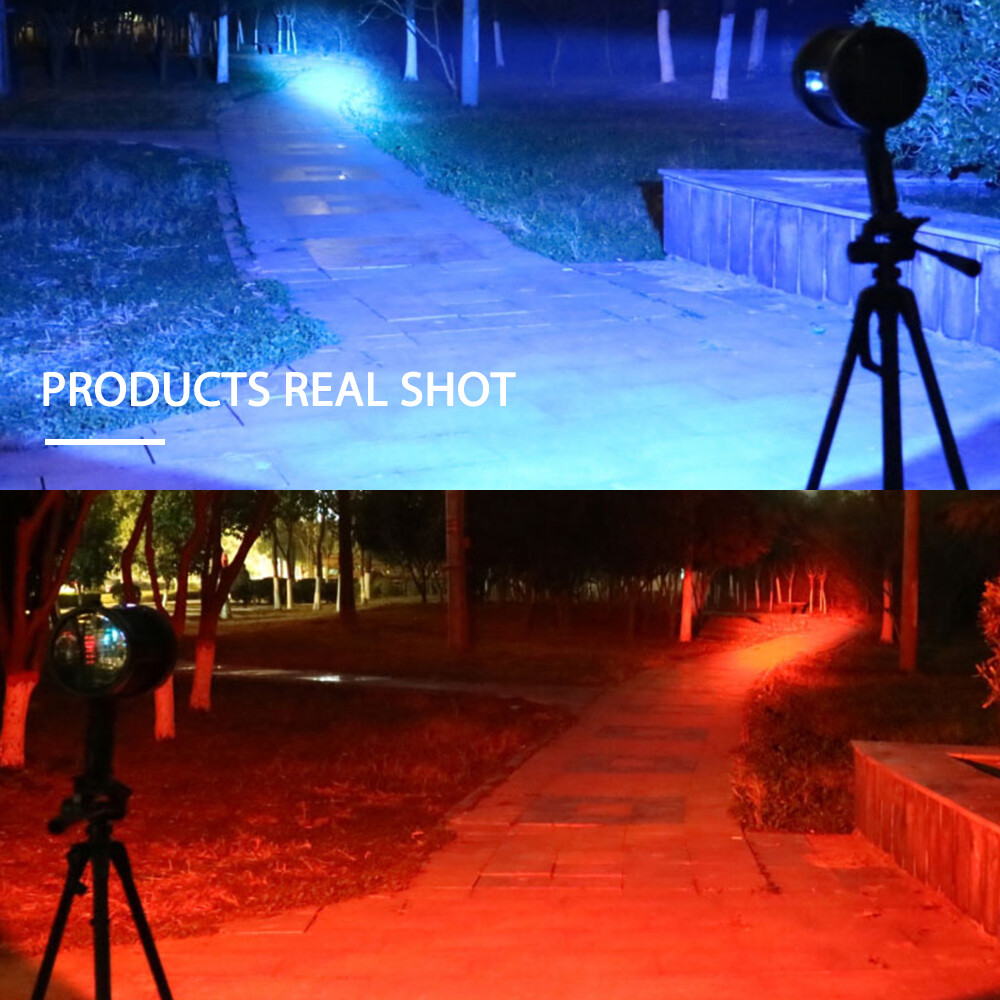 200000 Lumens Super Bright LED Flashlight Handheld Searchlight Camping Spotlight
