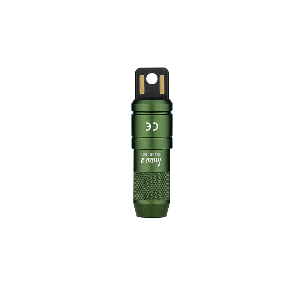 Olight imini 2 OD Green Tiny Rechargeable Mini Keychain Flashlight, 50 Lumens