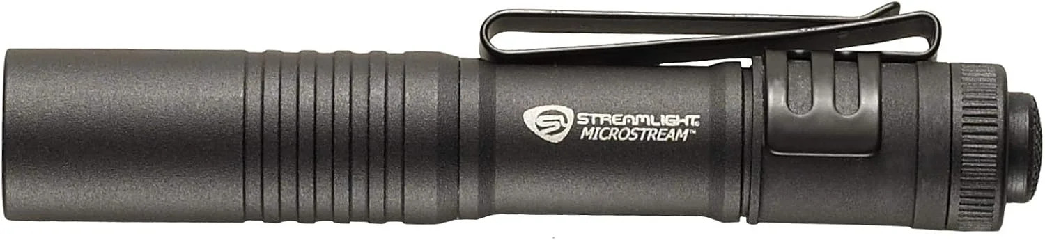 Streamlight LED Flashlight HI Lumens C4 MicroStream Pen Mini Black Portable NEW