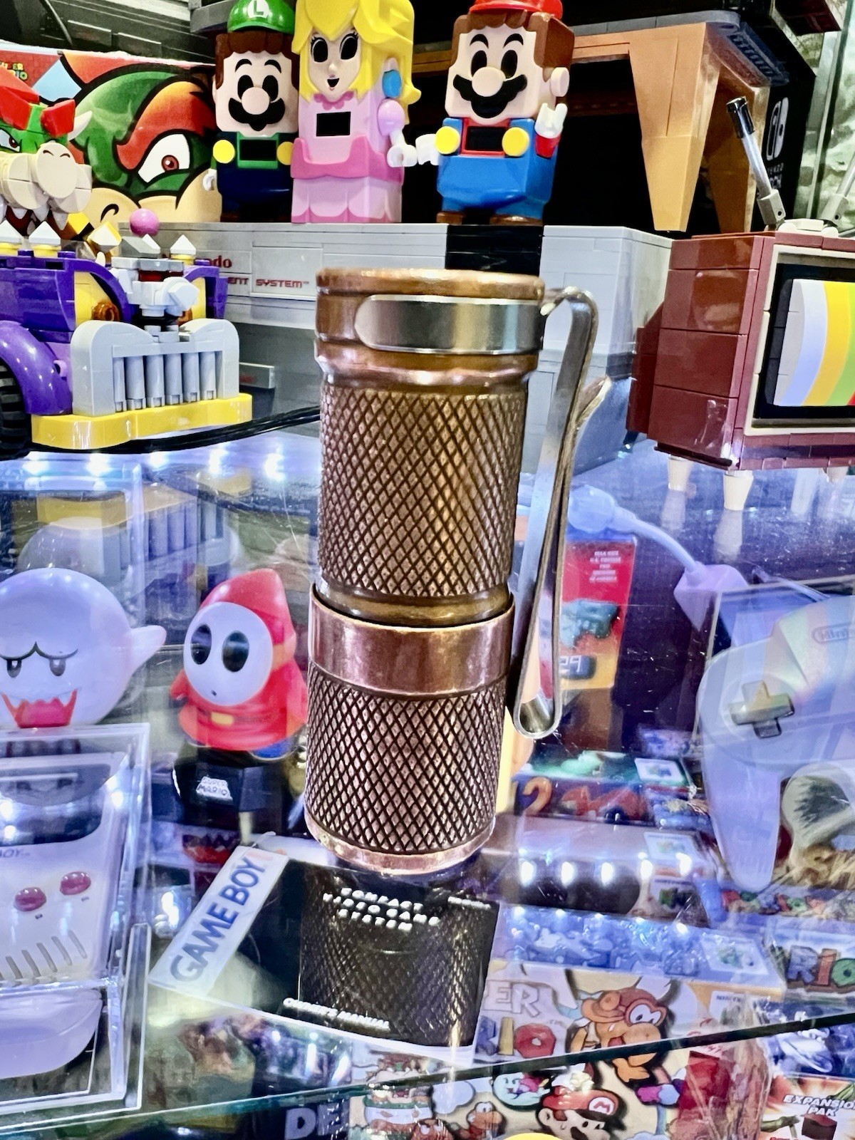 Foursevens Mini MKII Copper W/ Box & Accessories, CR123 Rechargeable Battery