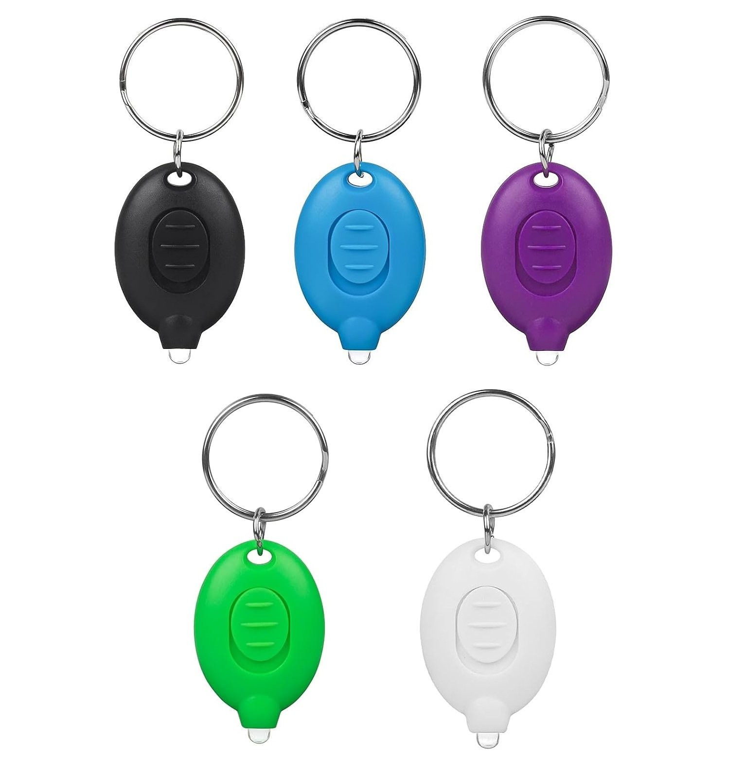5x LED Keychain Flashlight Mini Keychain Light, Key Ring for Outdoor Activities