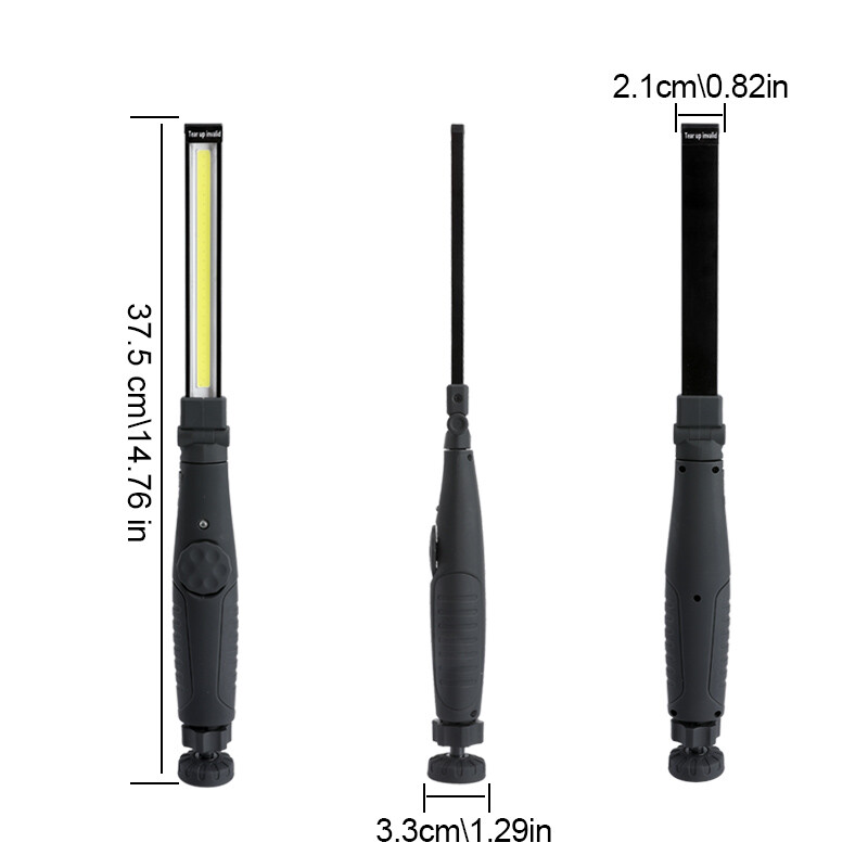 1-10Pack Magnetic Base LED COB Work Light Rechargeable Mechanic Torch Flashlight