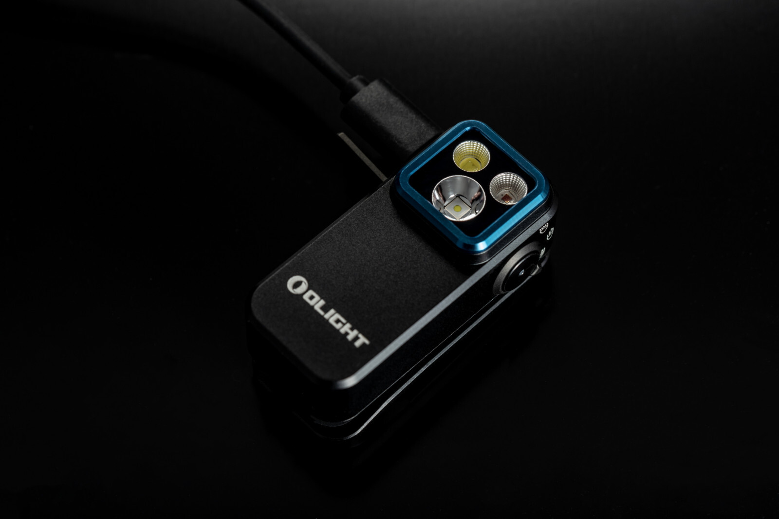 Olight Oclip Pro Black Clip on Flashlight & Oclip Headlamp Strap