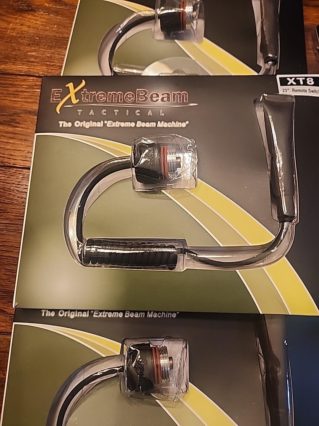 EXTREME BEAM TACTICAL FLASHLIGHT ACCESSORIES LOT OF 3 PIGTAIL SWITCHES & 3×90′!