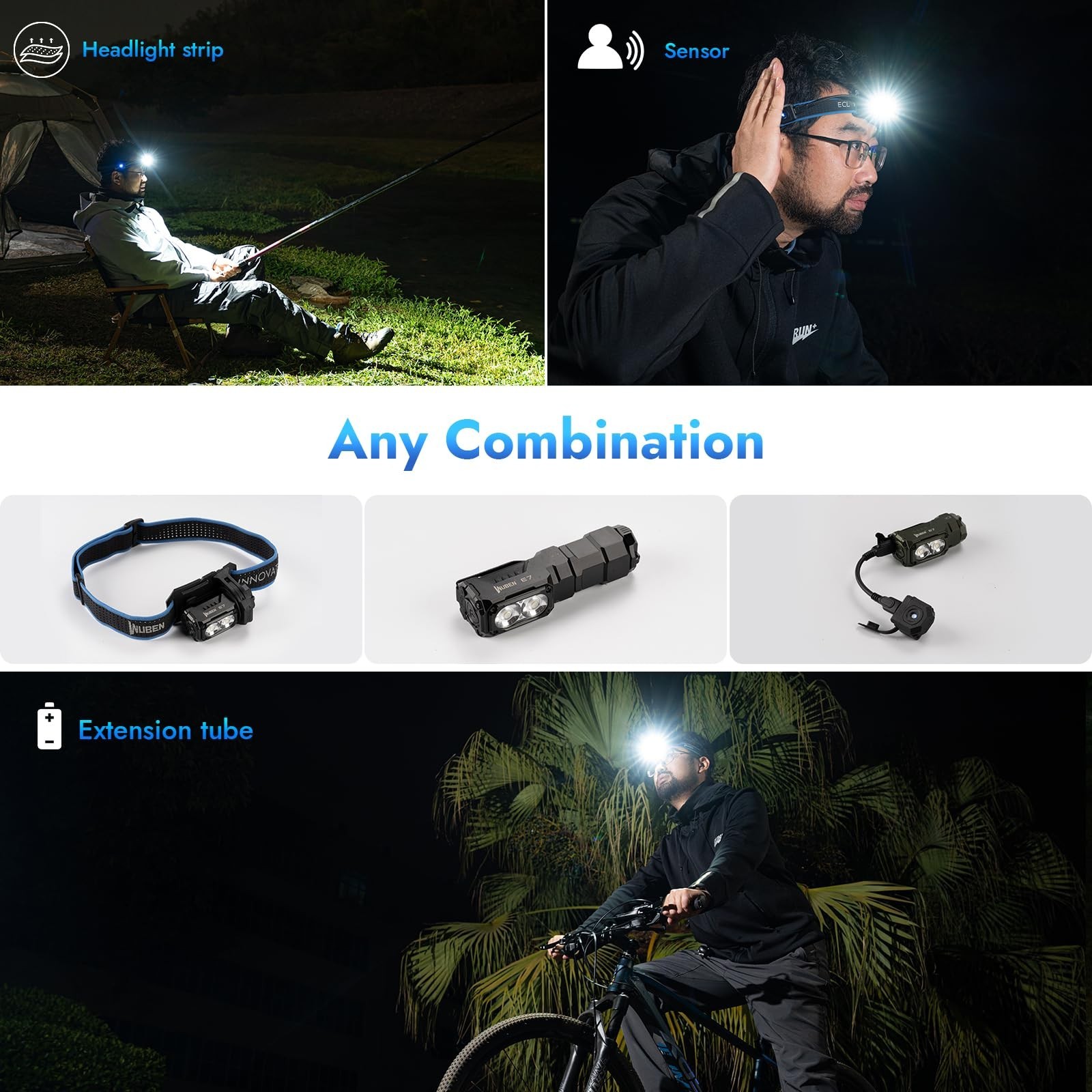 WUBEN E7 1800 Lumen Rechargeable Mini Flashlight with Magnet – Super Bright 6…