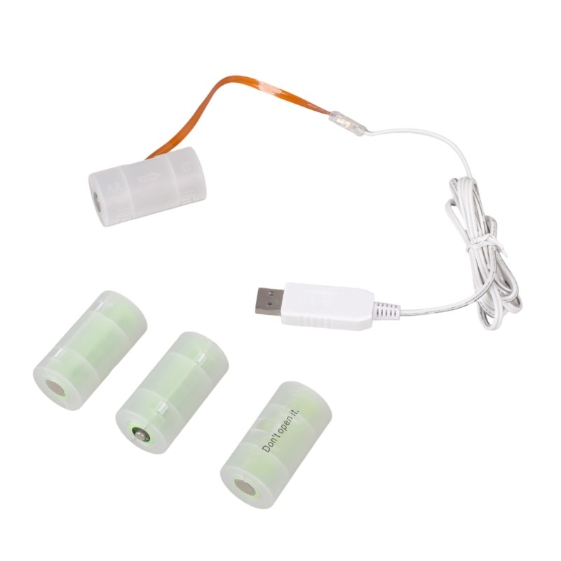 Battery Eliminators Replace 4Pcs 1.5V LR14 C Connect Replace 4X1.5V Battery