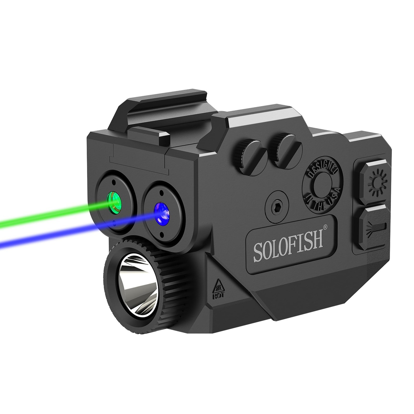 500lm Pistol Light And Purple/Infrared (IR)/Green Blue Beam Combo
