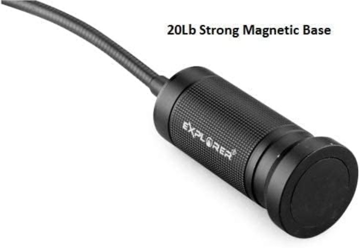 Durable Gooseneck Flashlight with Cree LED Technology and Magnetic Holding Power