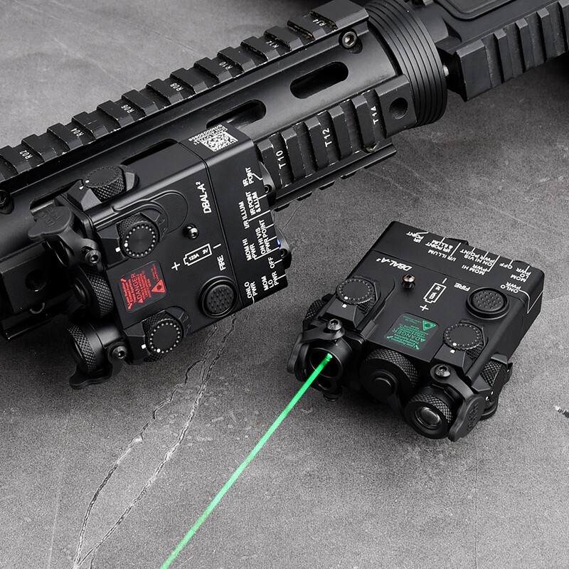 VCSEL DBAL-A2 IR LED Red Green Laser Dot Indicator Full Metal Strobe Weapon Lamp